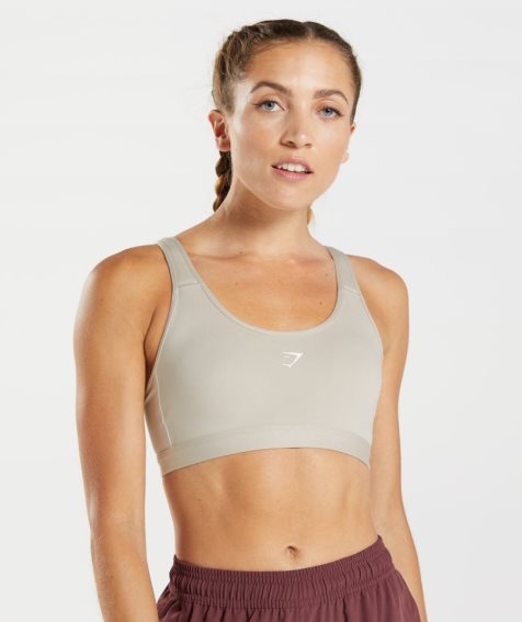 Staniki Sportowe Gymshark Fraction Damskie Głęboka Szare | PL 728HUS